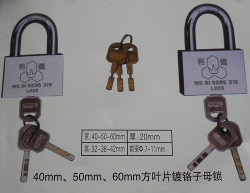 40、50、60mm方葉片鍍鉻字,表箱專(zhuān)用通開(kāi)掛鎖,表箱通開(kāi)鎖
